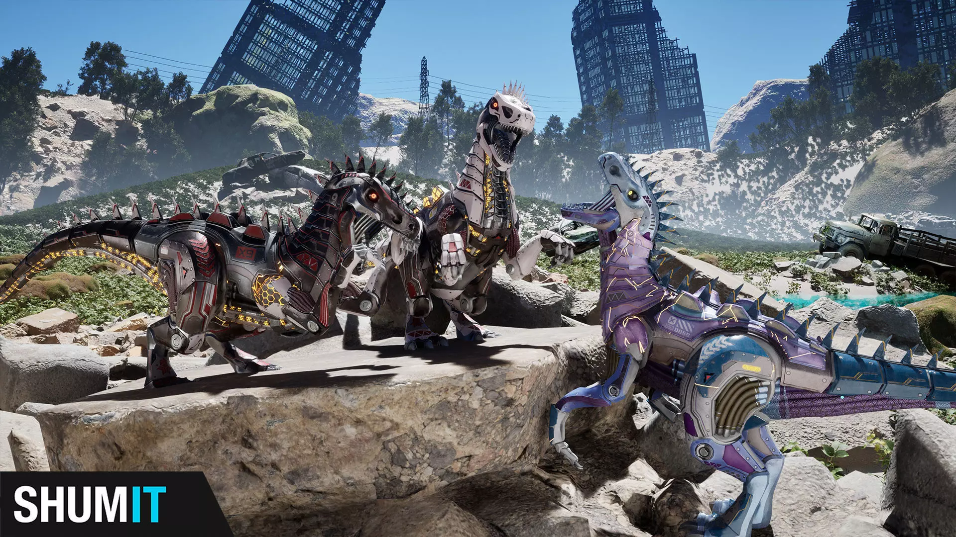 SciFi Dinosaur3 Low-poly 3D model_0