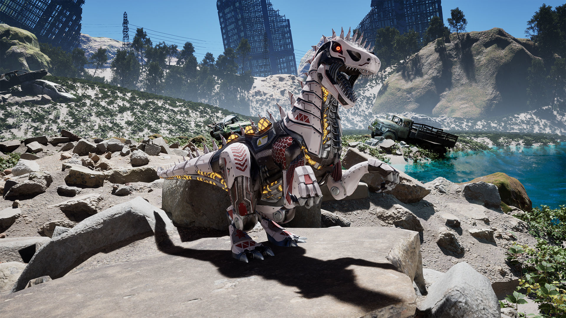 SciFi Dinosaur3 Low-poly 3D model_6