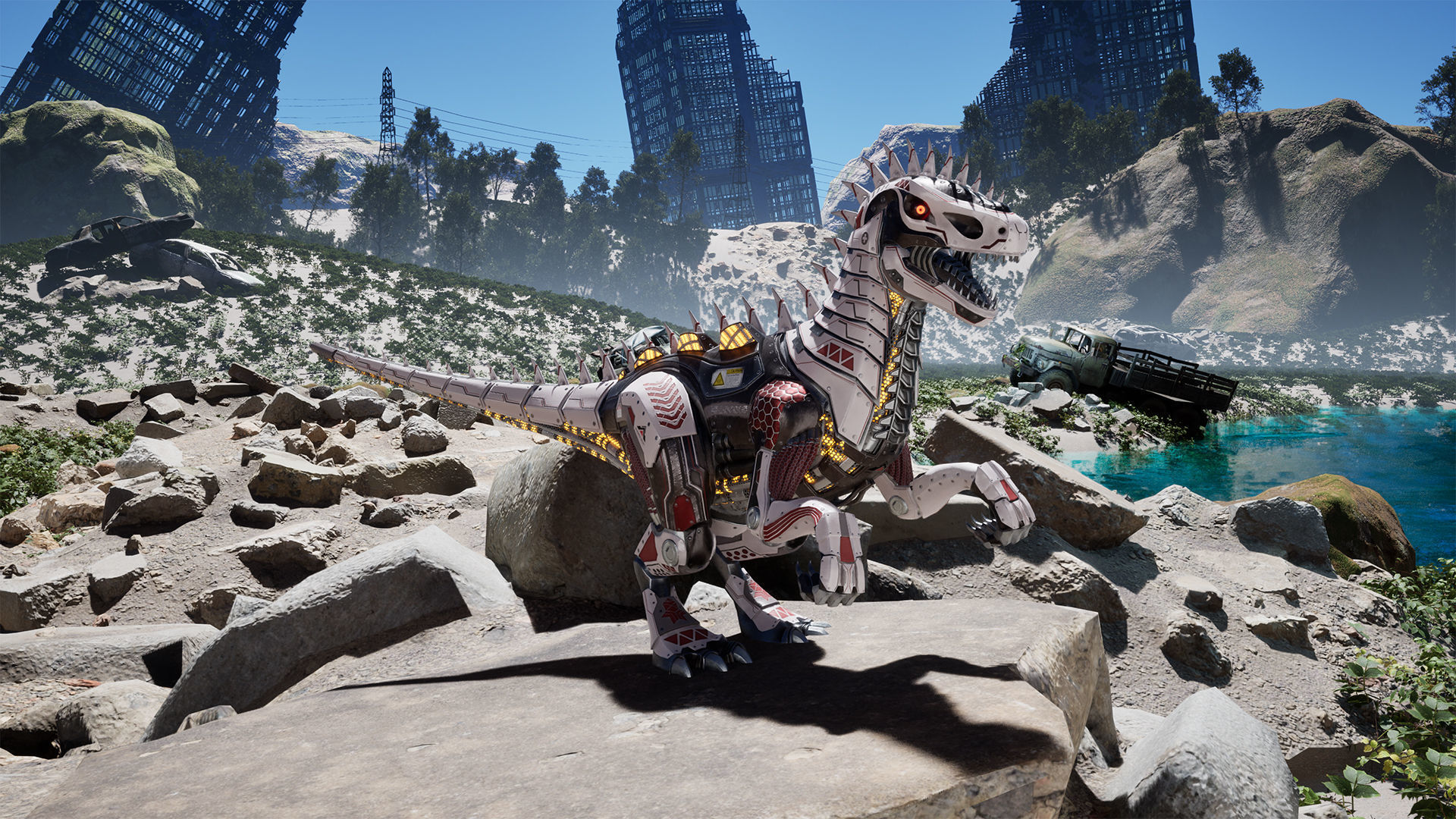 SciFi Dinosaur3 Low-poly 3D model_2