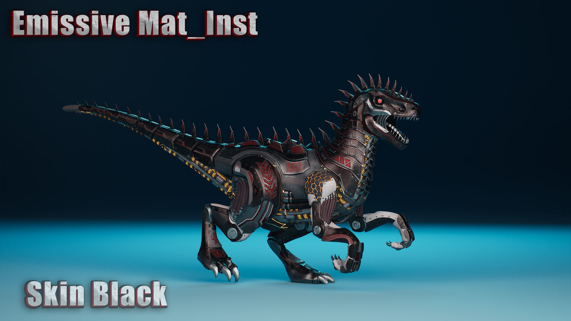 SciFi Dinosaur3 Low-poly 3D model_17