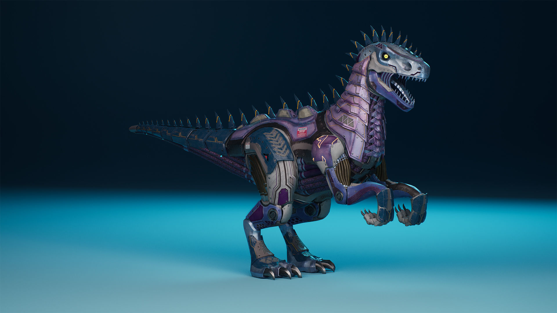 SciFi Dinosaur3 Low-poly 3D model_3