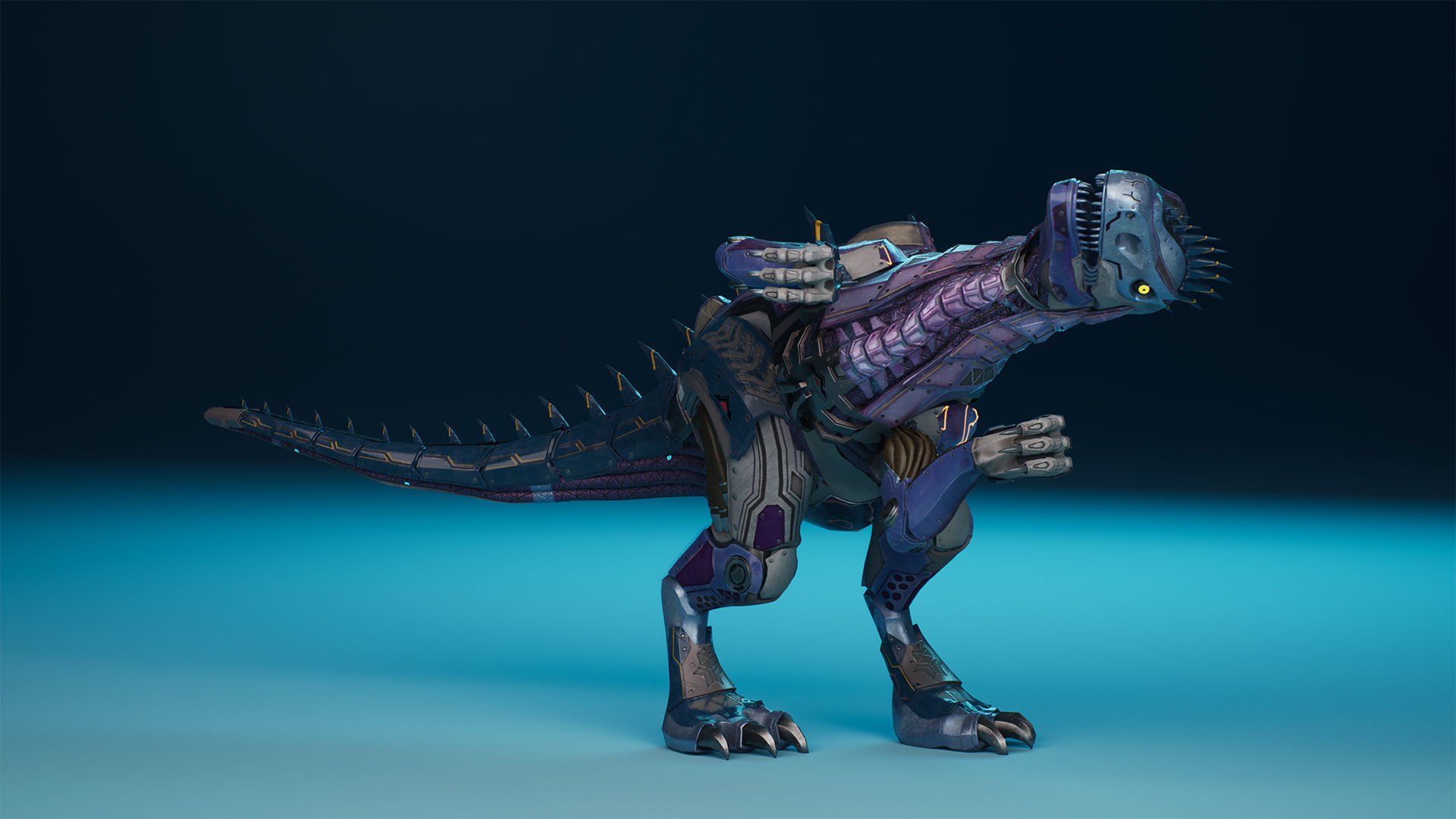 SciFi Dinosaur3 Low-poly 3D model_5