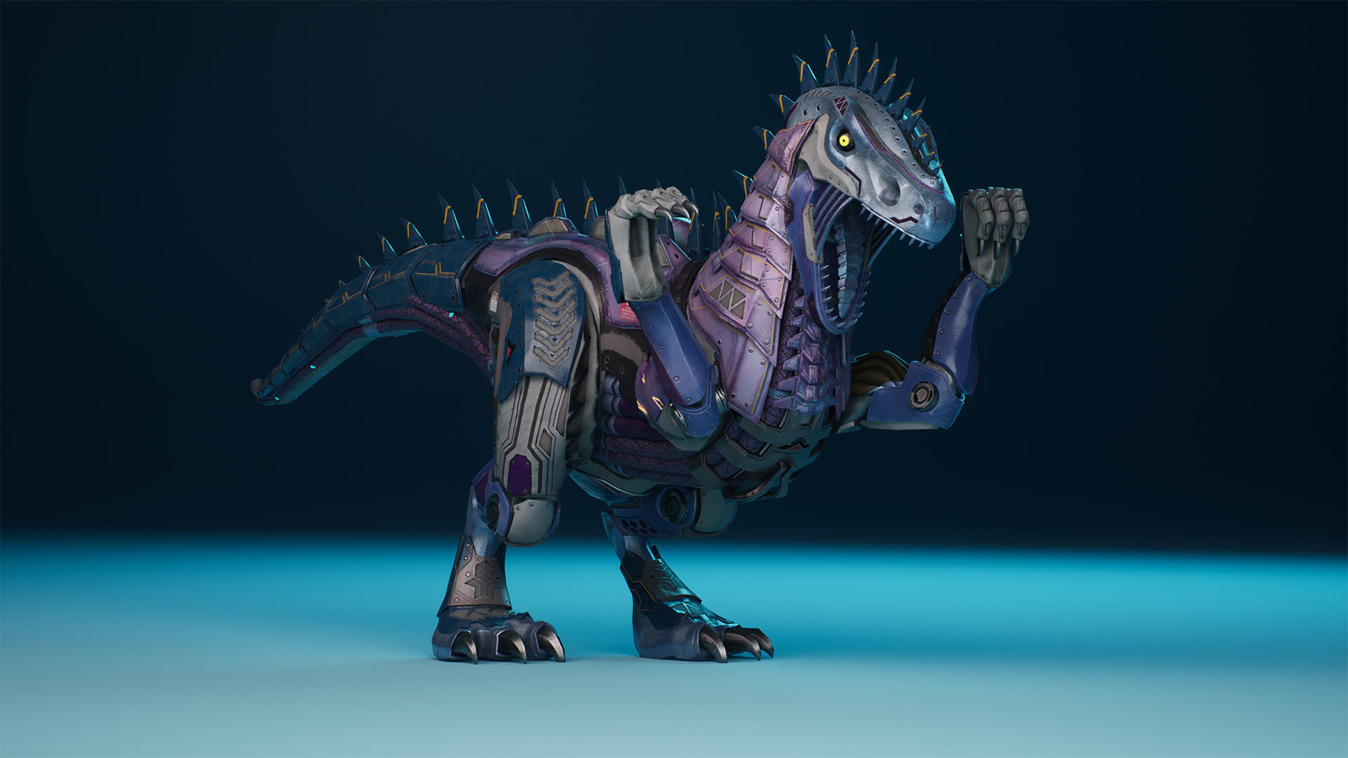 SciFi Dinosaur3 Low-poly 3D model_4
