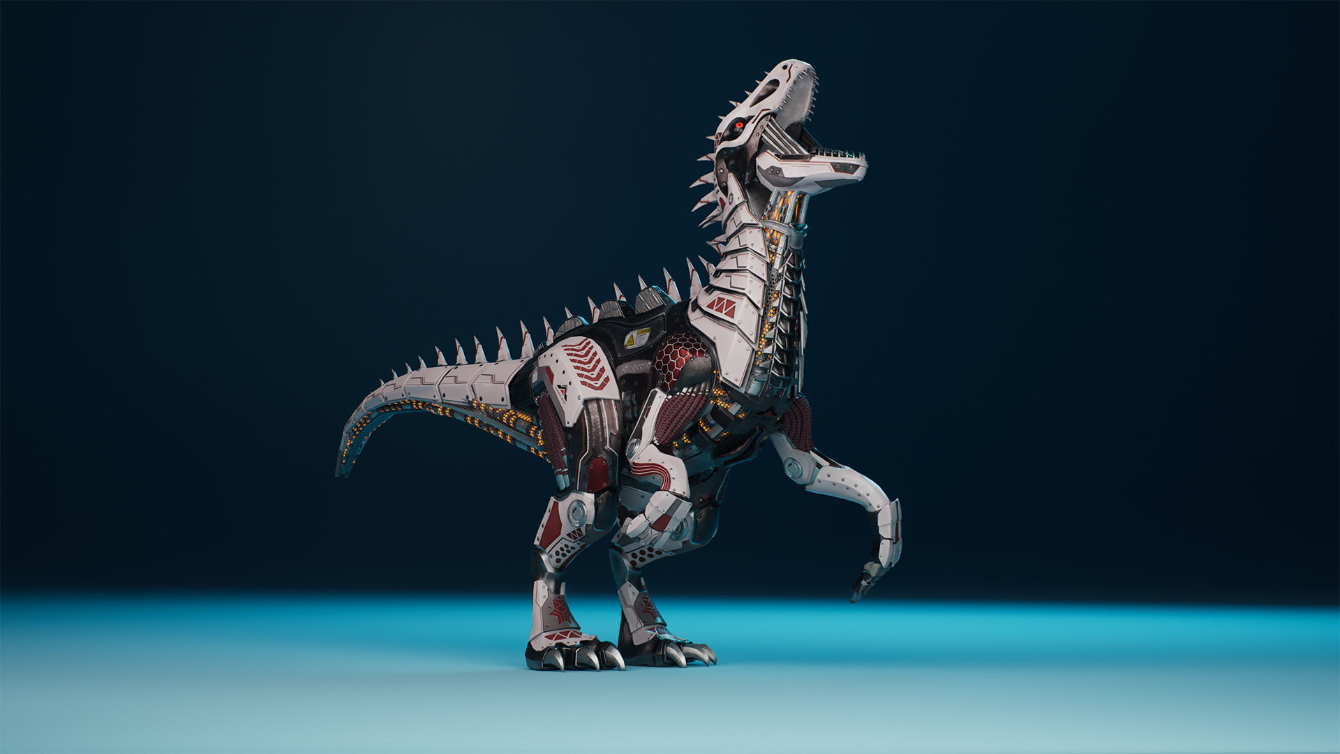 SciFi Dinosaur3 Low-poly 3D model_11