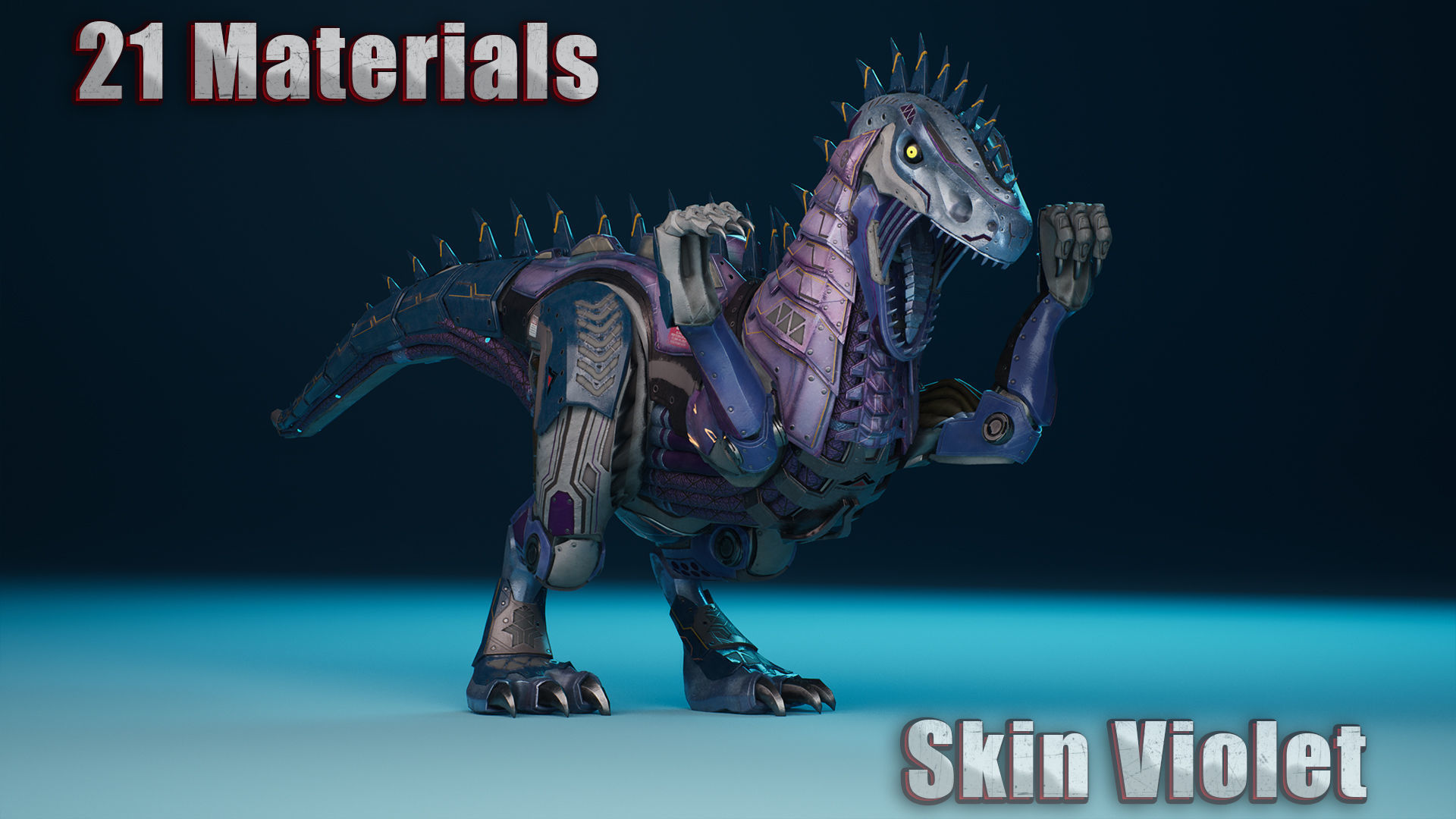 SciFi Dinosaur3 Low-poly 3D model_16