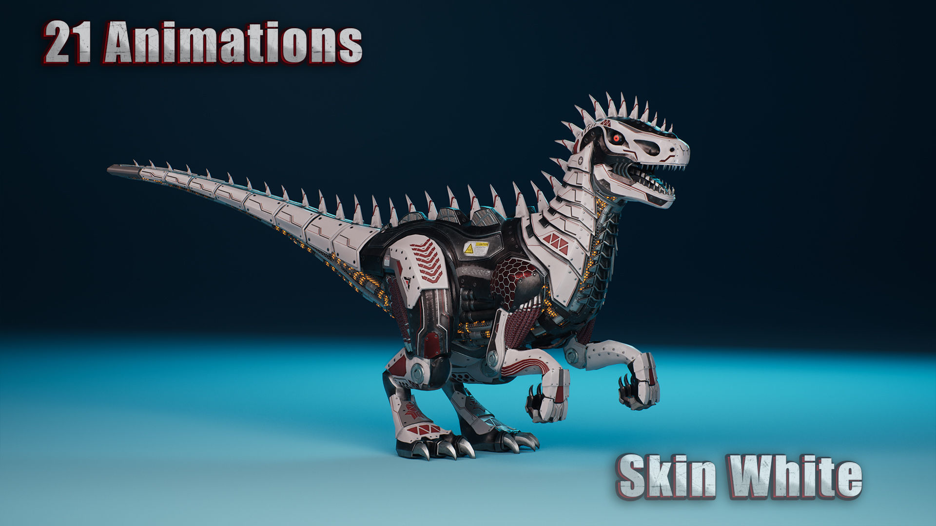 SciFi Dinosaur3 Low-poly 3D model_15