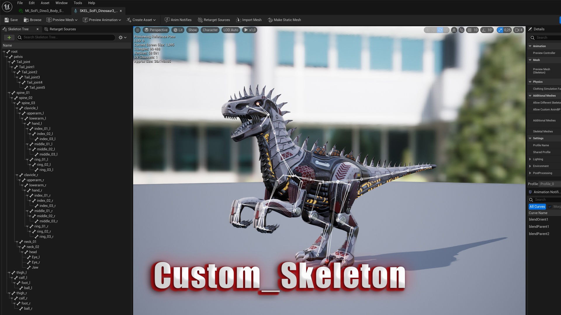 SciFi Dinosaur3 Low-poly 3D model_14