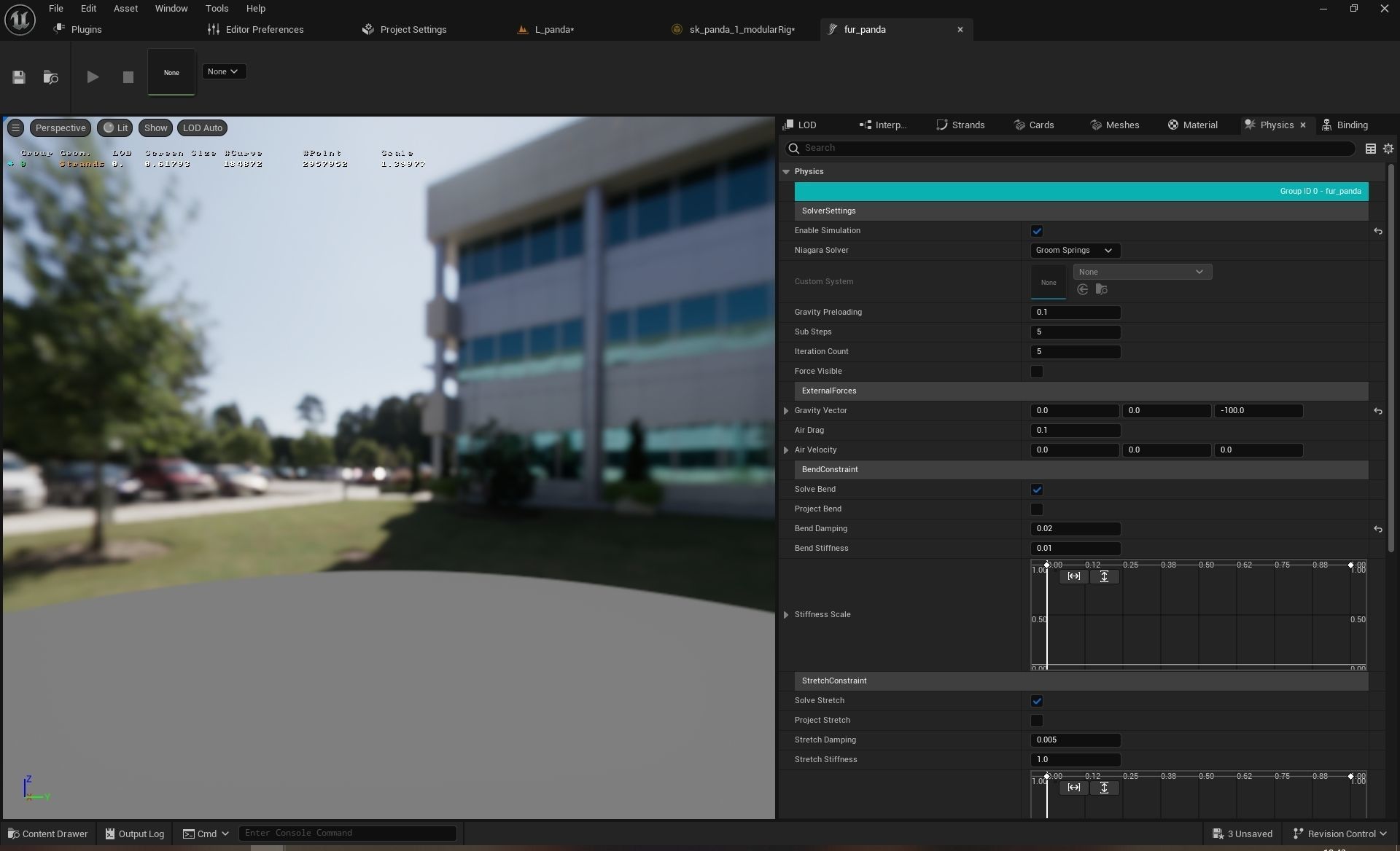UE5 Giant Panda Rigged Fur Low-poly 3D model_22