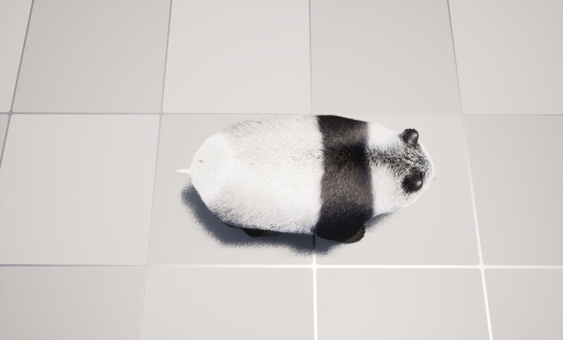 UE5 Giant Panda Rigged Fur Low-poly 3D model_6