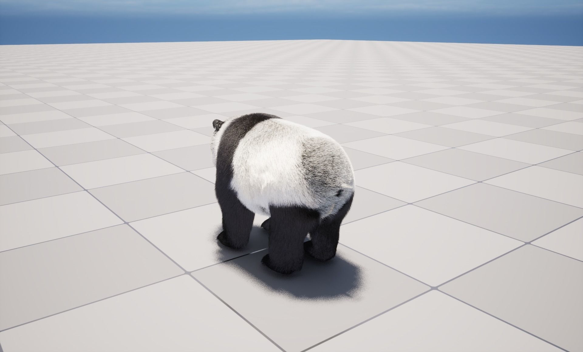 UE5 Giant Panda Rigged Fur Low-poly 3D model_4