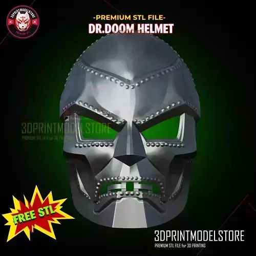 Dr Doom Mask - Marvel Doctor Doom Helmet - FREE Cosplay STL  Free 3D print model