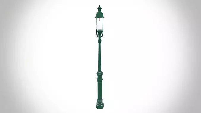 street light Low-poly 3D model