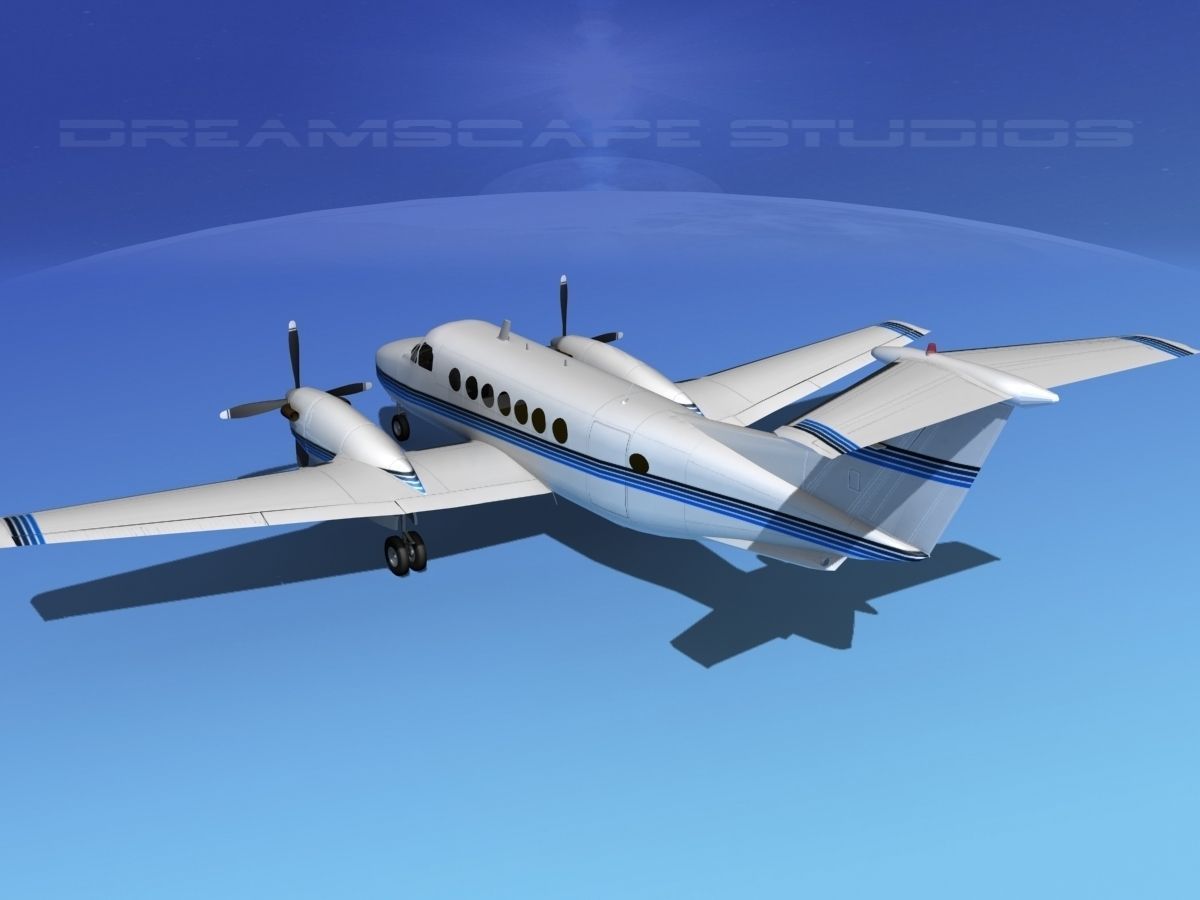 Beechcraft 350 Super King Air V02 3D model_6