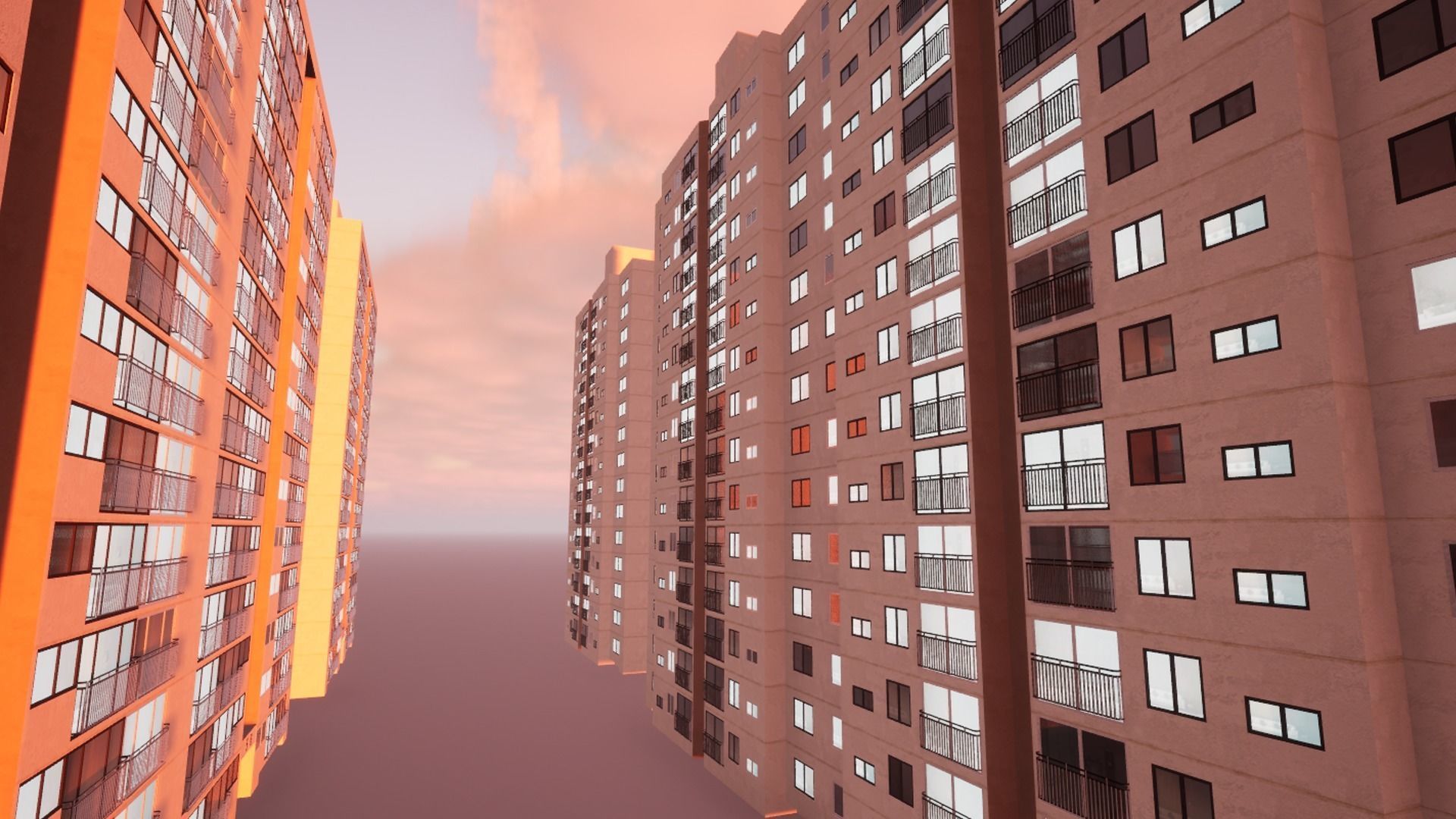 Old Korean apartment Low-poly 3D model_10