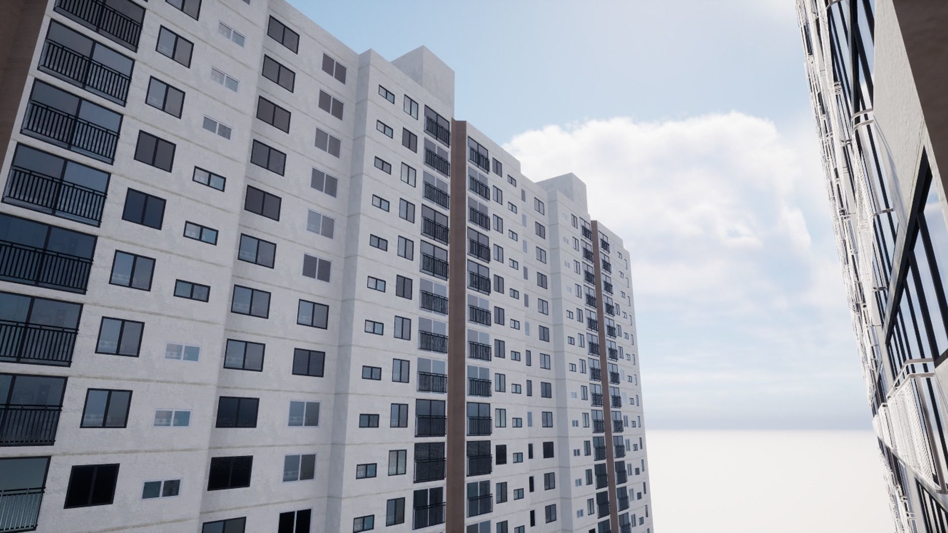 Old Korean apartment Low-poly 3D model_4
