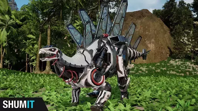 SciFi Dinosaur4 Low-poly 3D model