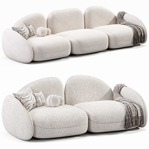 Lithos Sofa Low-poly 3D model