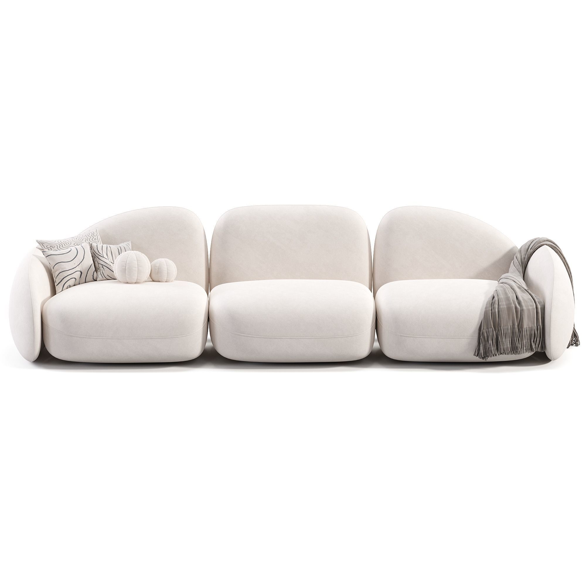 Lithos Sofa Low-poly 3D model_5