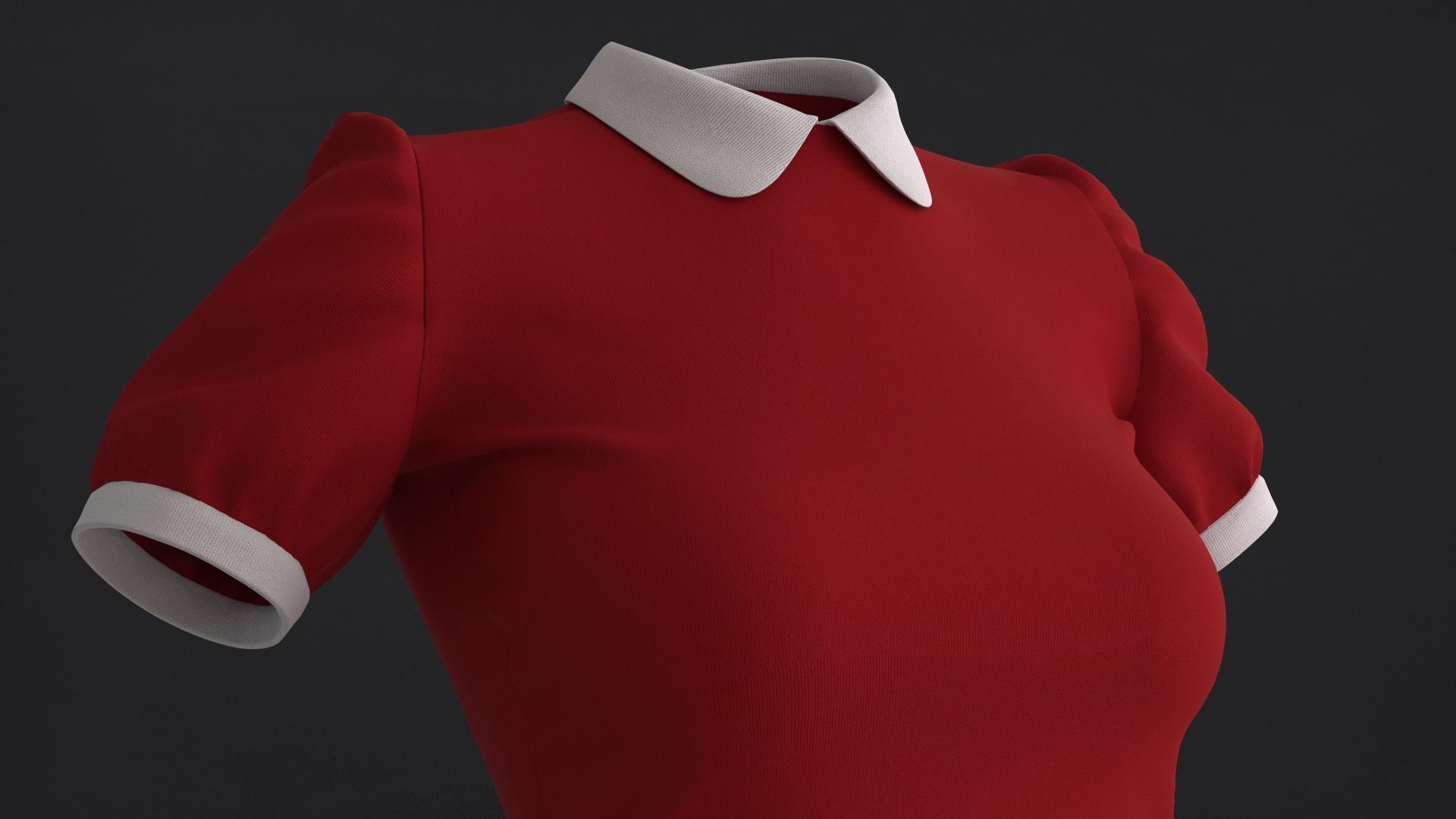 Collar Top 3D Model 3D model_7