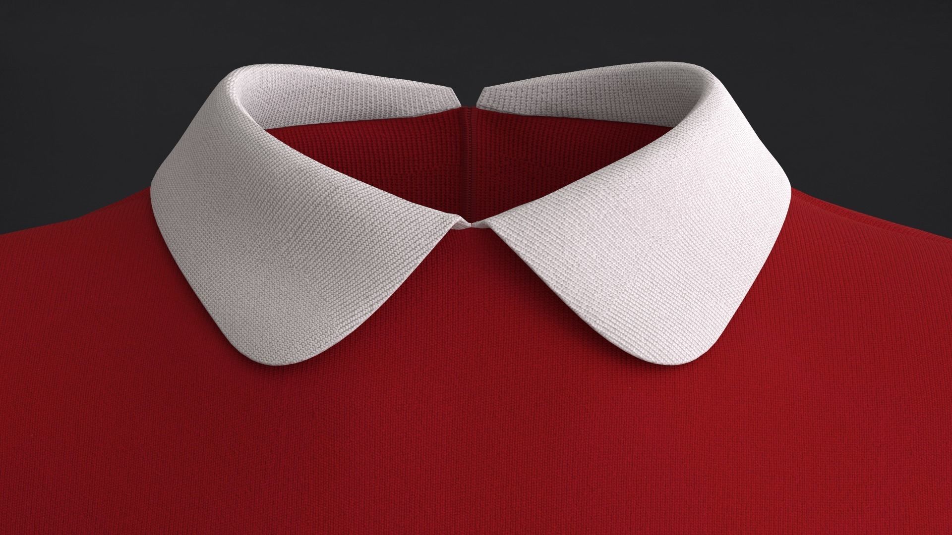 Collar Top 3D Model 3D model_5