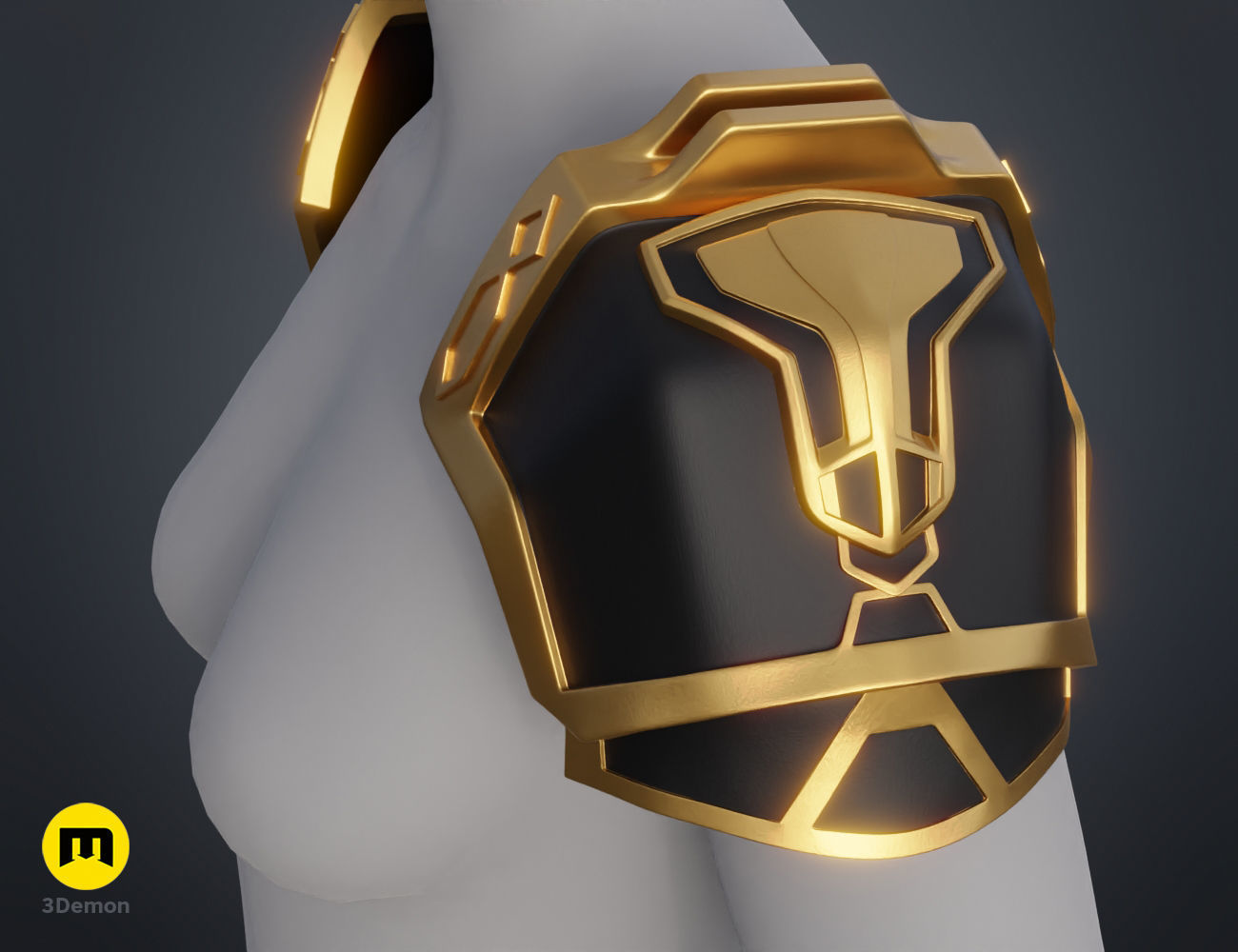 Arcane Enforcer Vi Shoulder Armor 3D print model_2