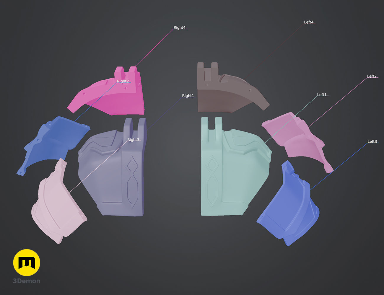 Arcane Enforcer Vi Shoulder Armor 3D print model_4