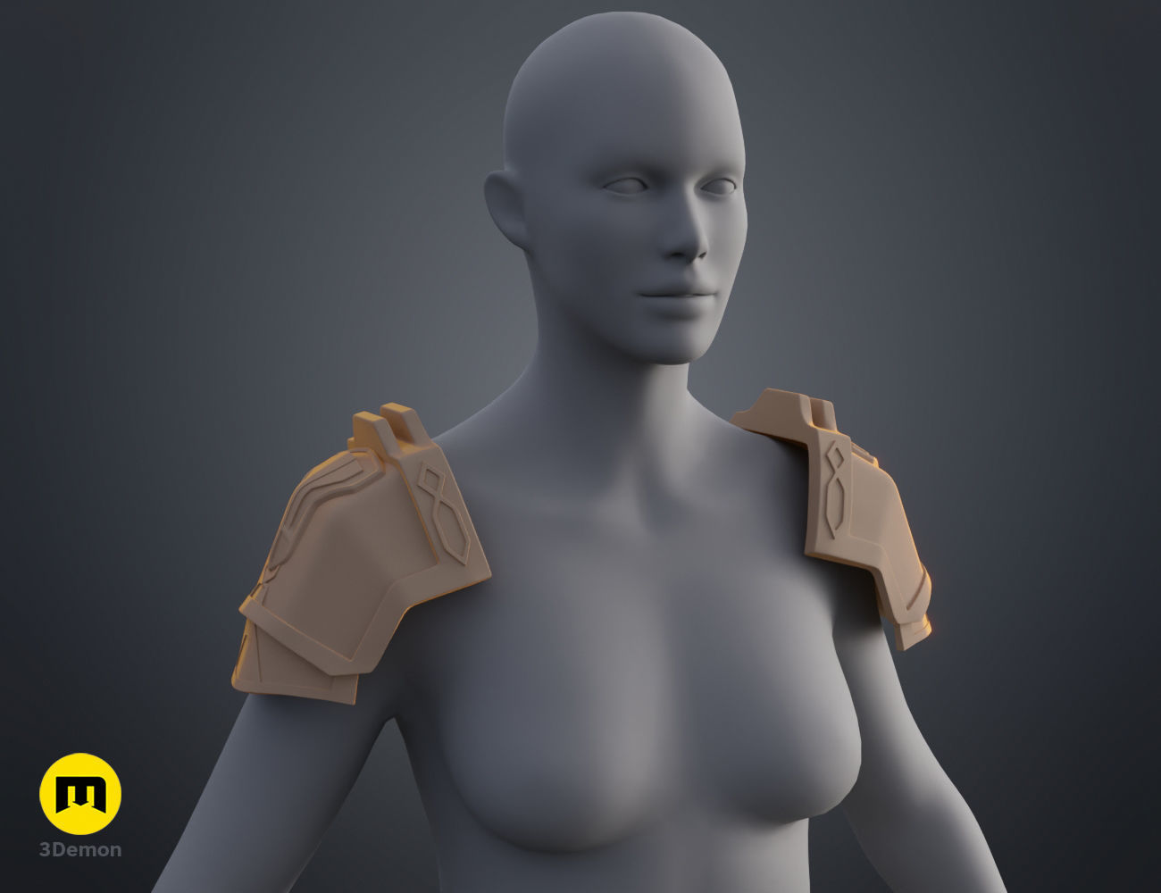 Arcane Enforcer Vi Shoulder Armor 3D print model_7