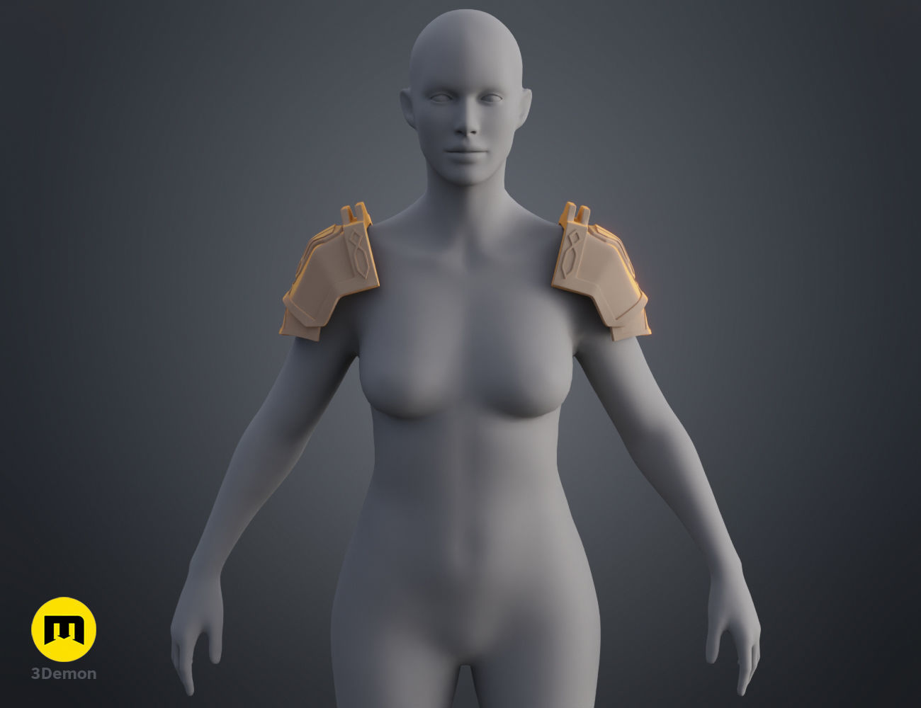 Arcane Enforcer Vi Shoulder Armor 3D print model_8