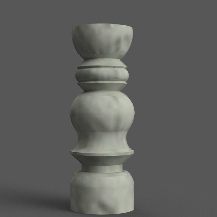 candle holder - baluster 005 3D print model_4