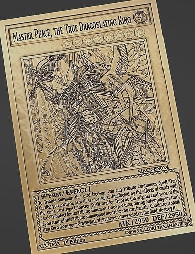 MASTER PEACE THE TRUE DRACOSLAYING KING - YU-GI-OH Free 3D print model