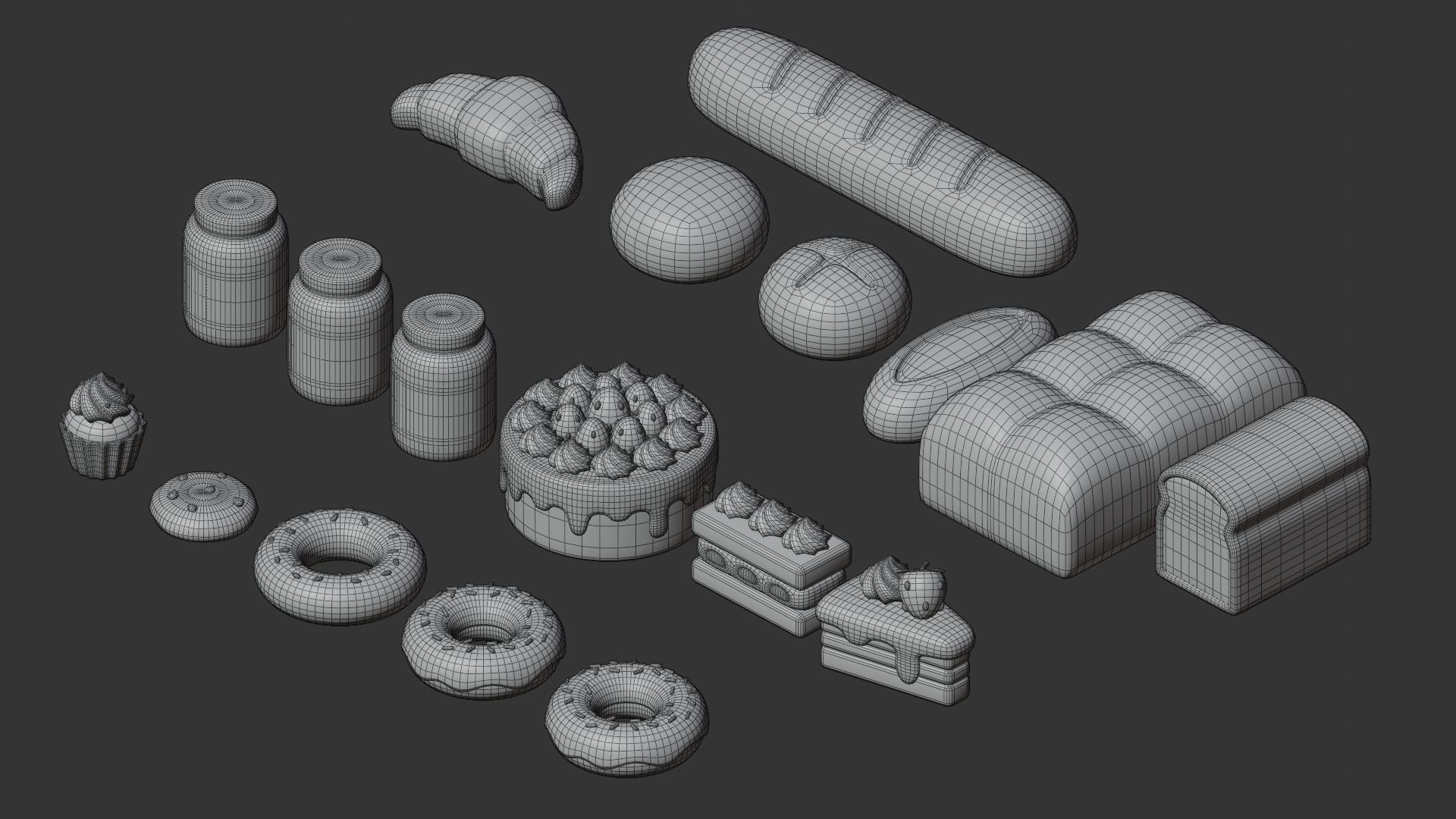 Bakery Collection 3D model_15