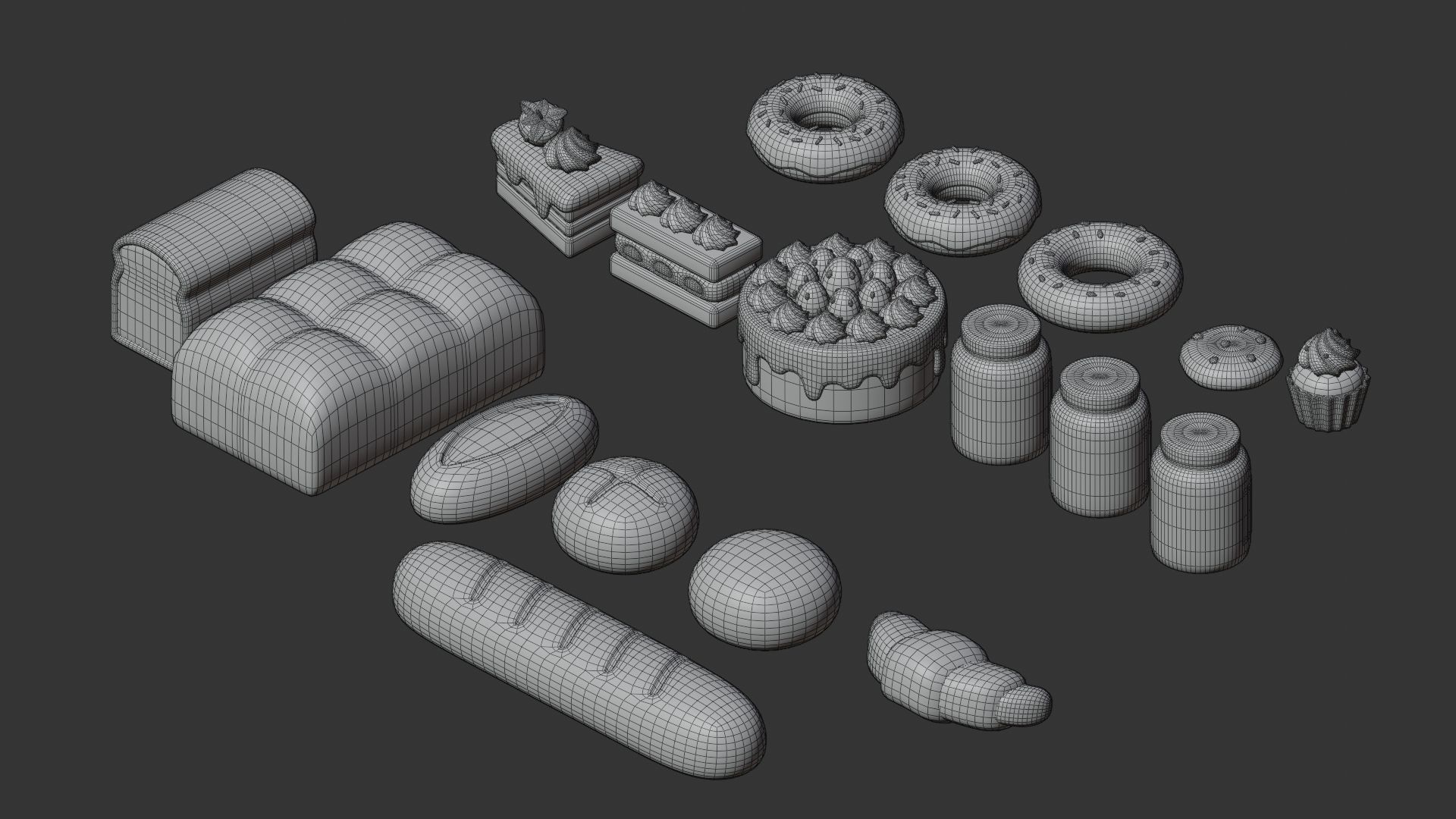 Bakery Collection 3D model_17