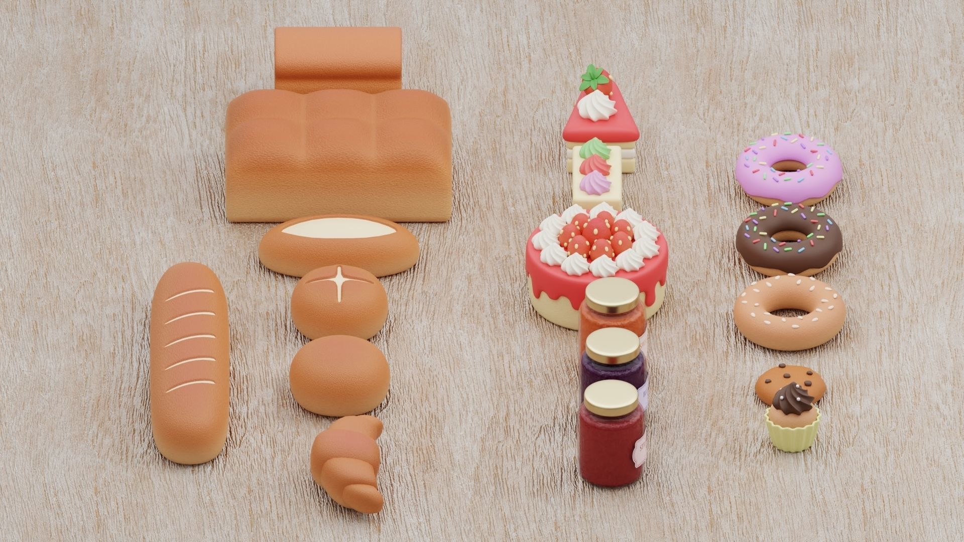 Bakery Collection 3D model_6