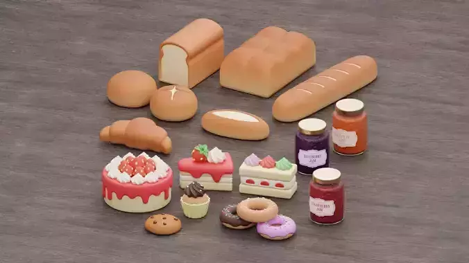 Bakery Collection 3D model