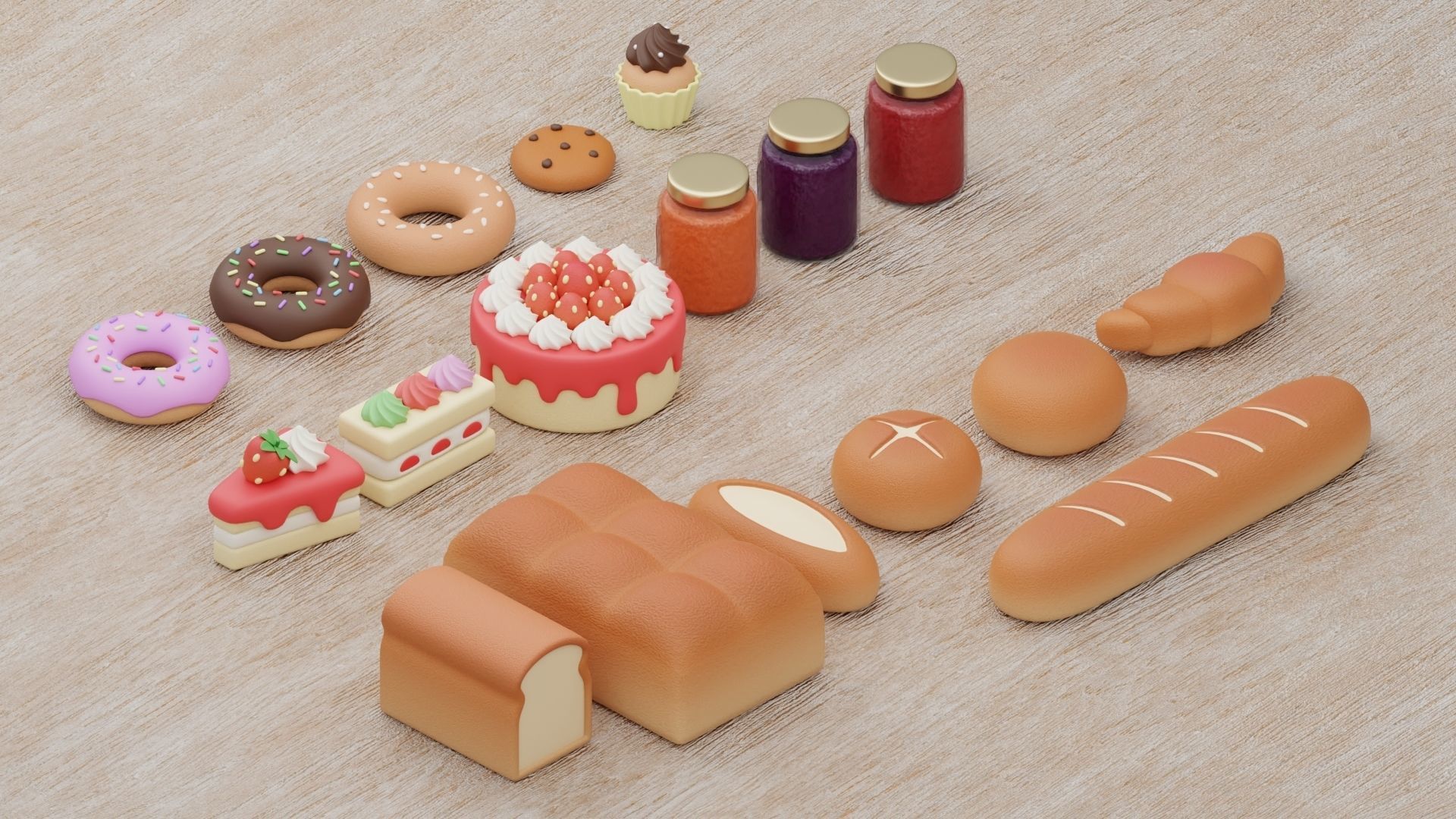 Bakery Collection 3D model_8