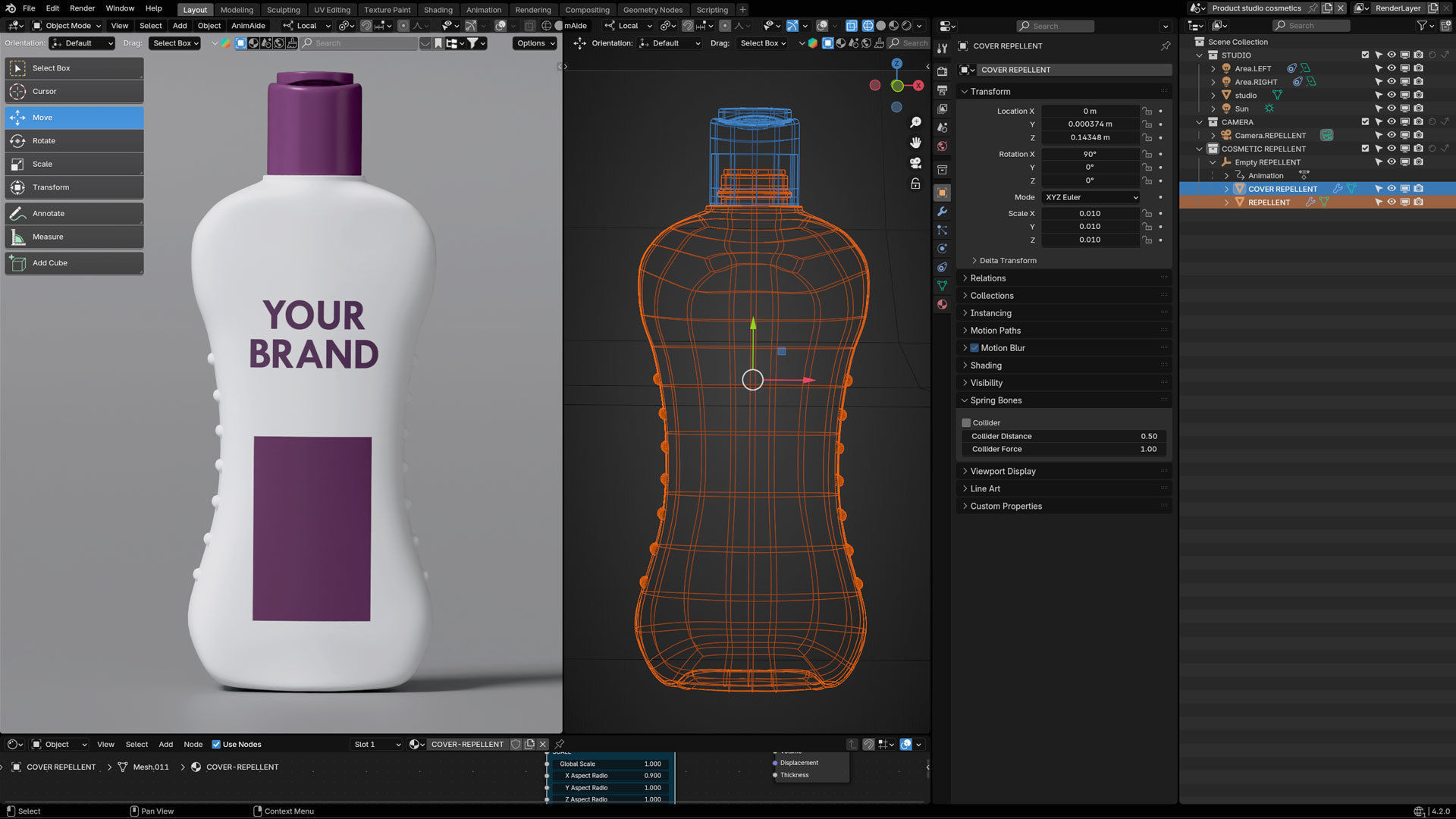 Repellent Cosmetic Product 3D model_1