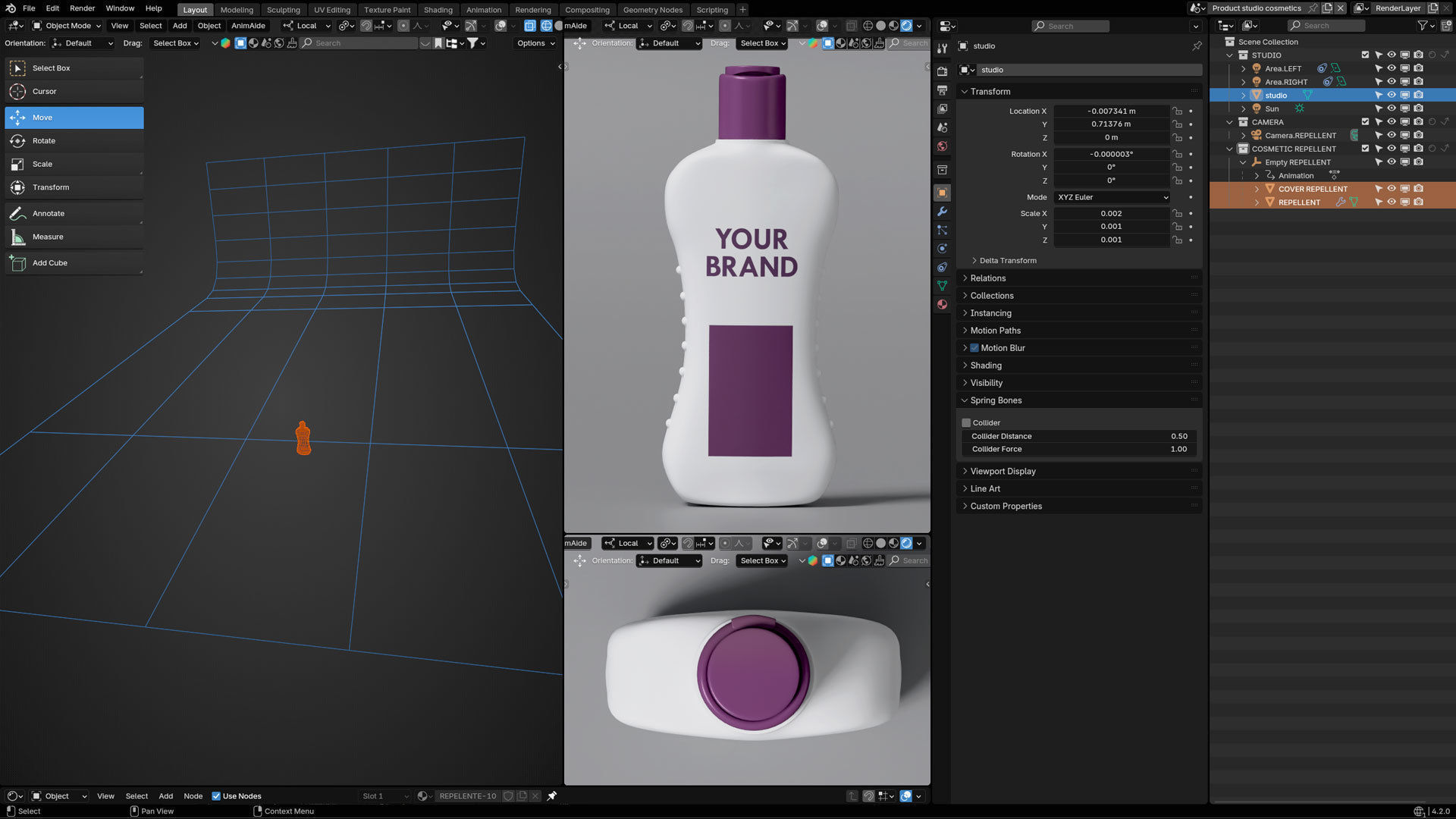 Repellent Cosmetic Product 3D model_7