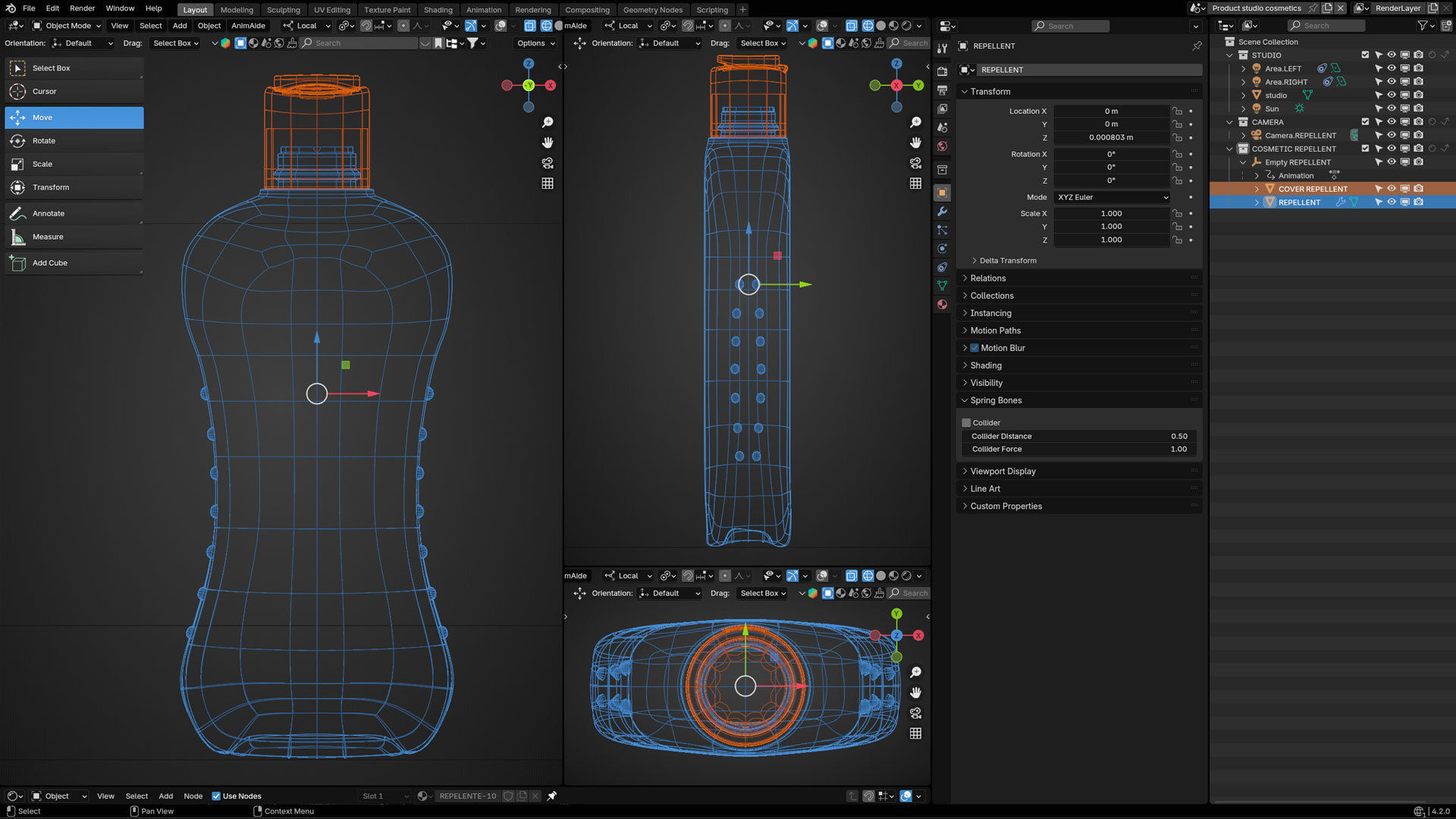 Repellent Cosmetic Product 3D model_9