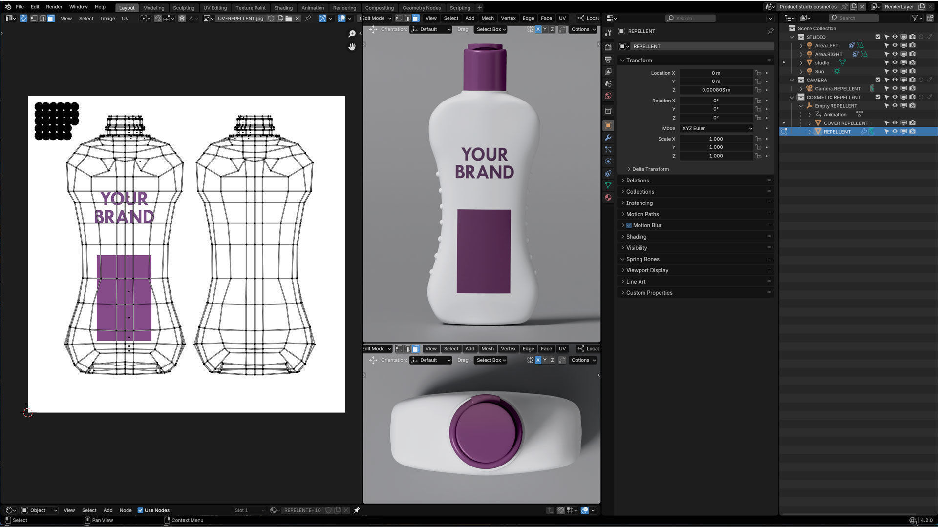 Repellent Cosmetic Product 3D model_6