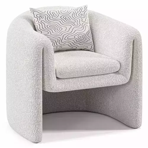 Freeform Chairs in Boucle