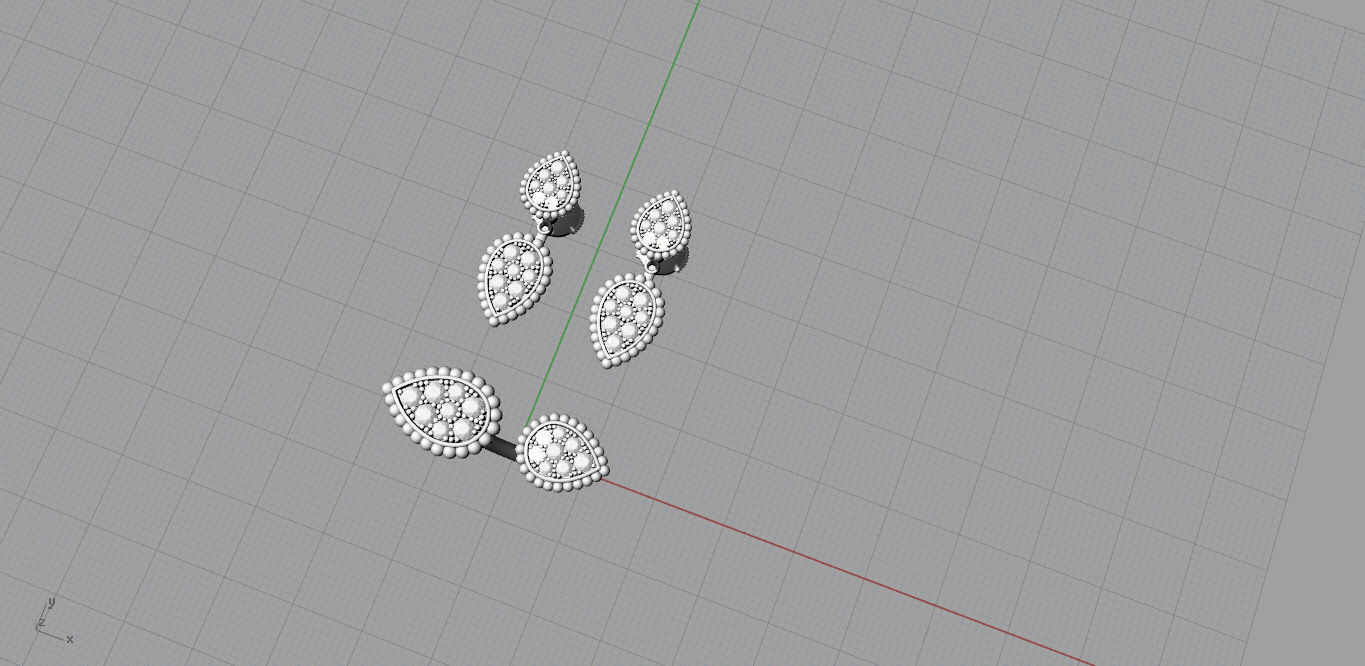 Ring and Earrings 3D print model_5