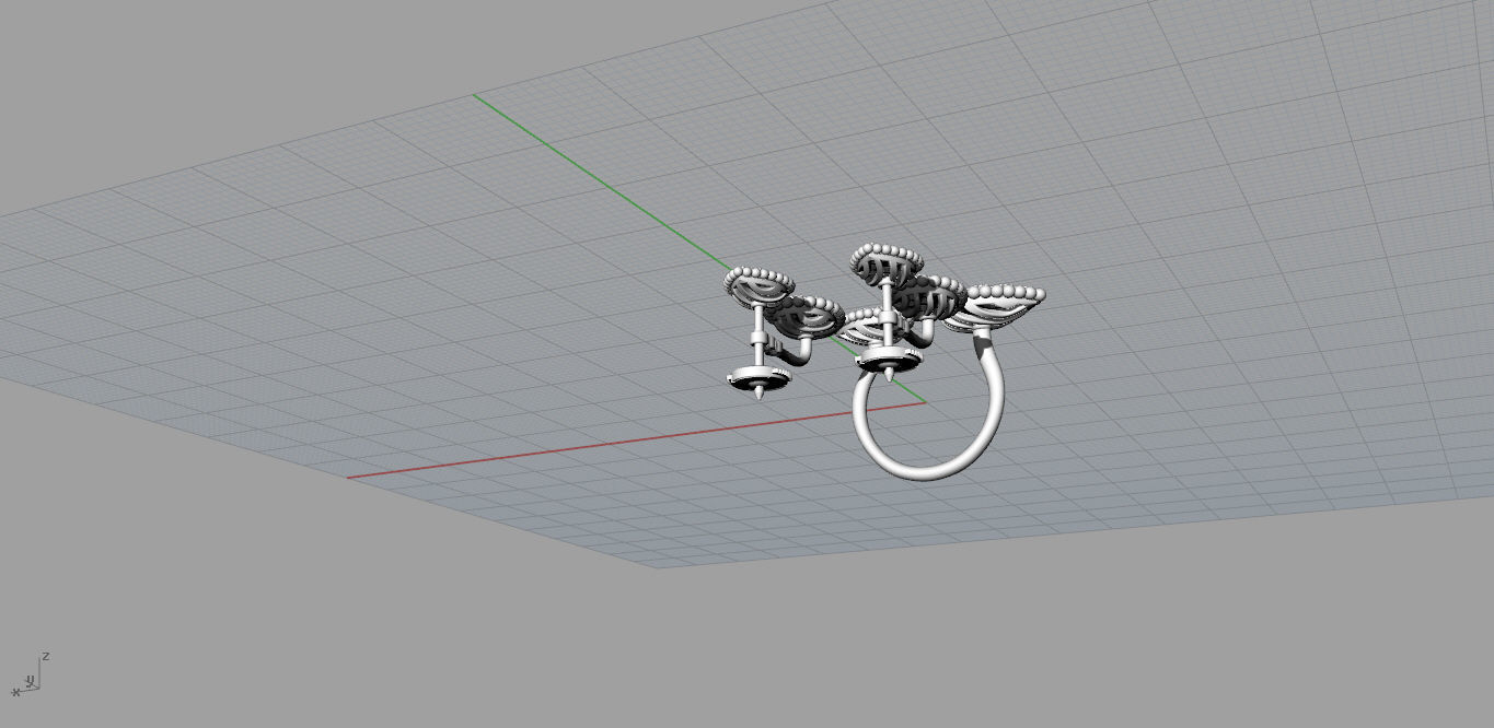  Ring and Earrings 3D print model_11