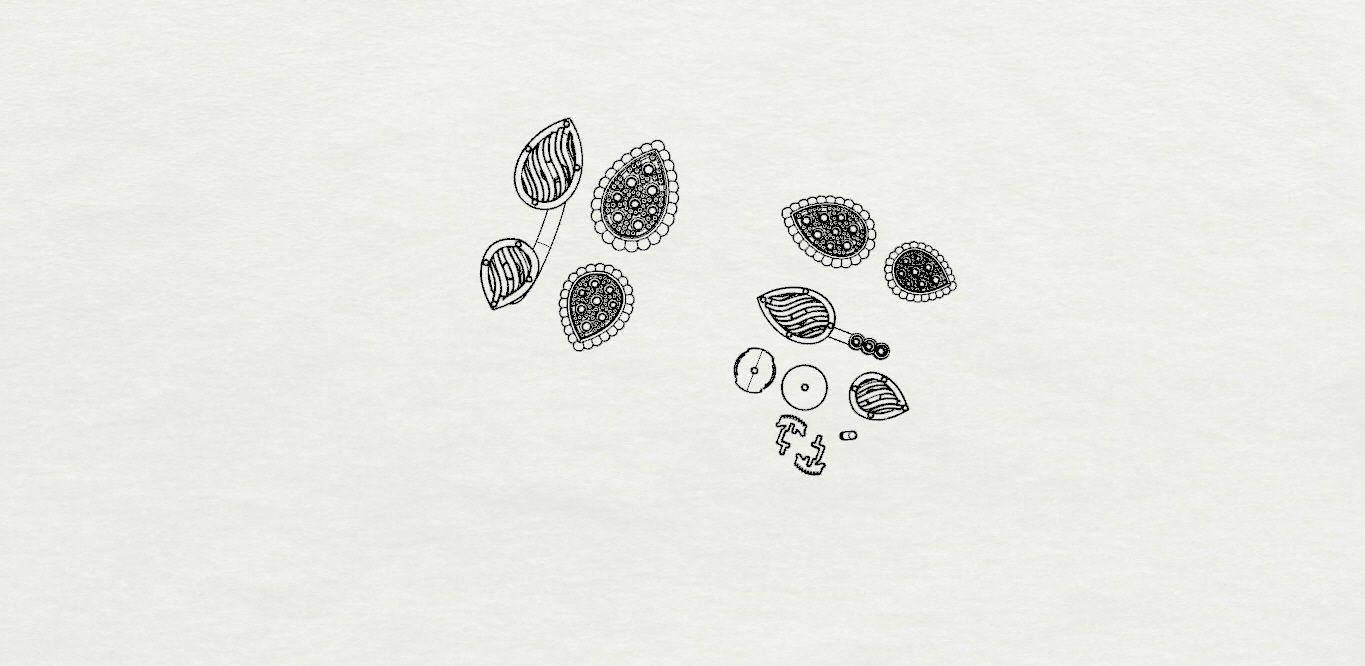  Ring and Earrings 3D print model_20