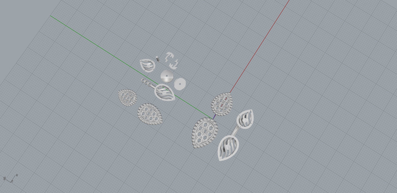  Ring and Earrings 3D print model_22