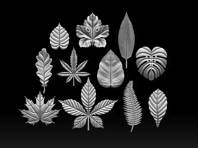 leaves 3D print model leaves 3D print model