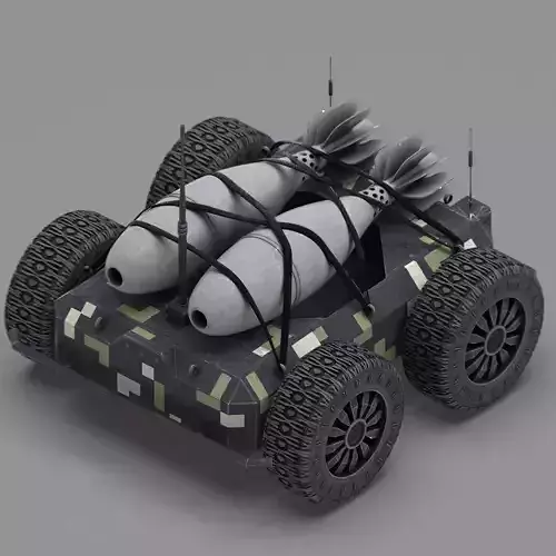 Ratel S Anti Tank Drone with Mortar Rounds 3D model