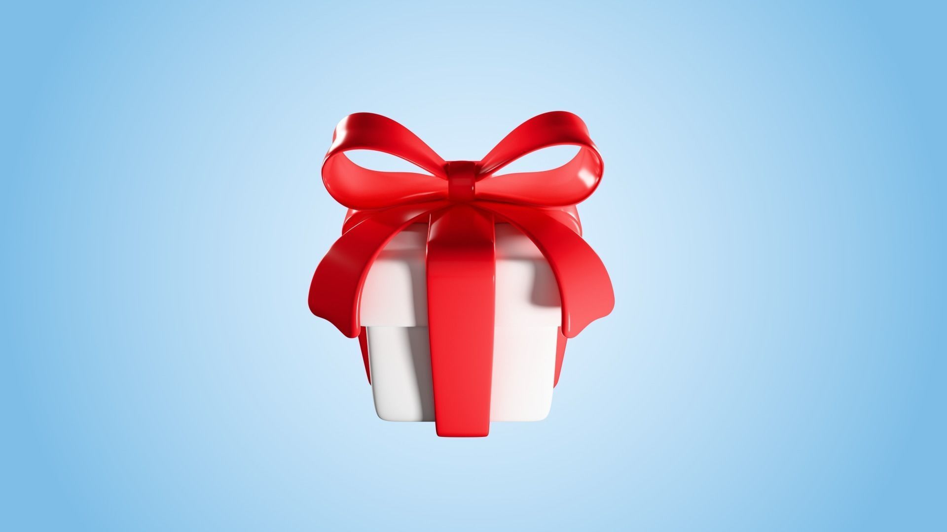 Christmas Gift Box Low-poly 3D model_3