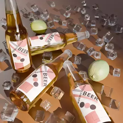 3D model Beer Bottle 3D model