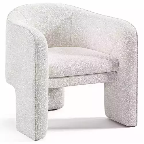 Esther Cream Boucle Armchair By Koalaliving