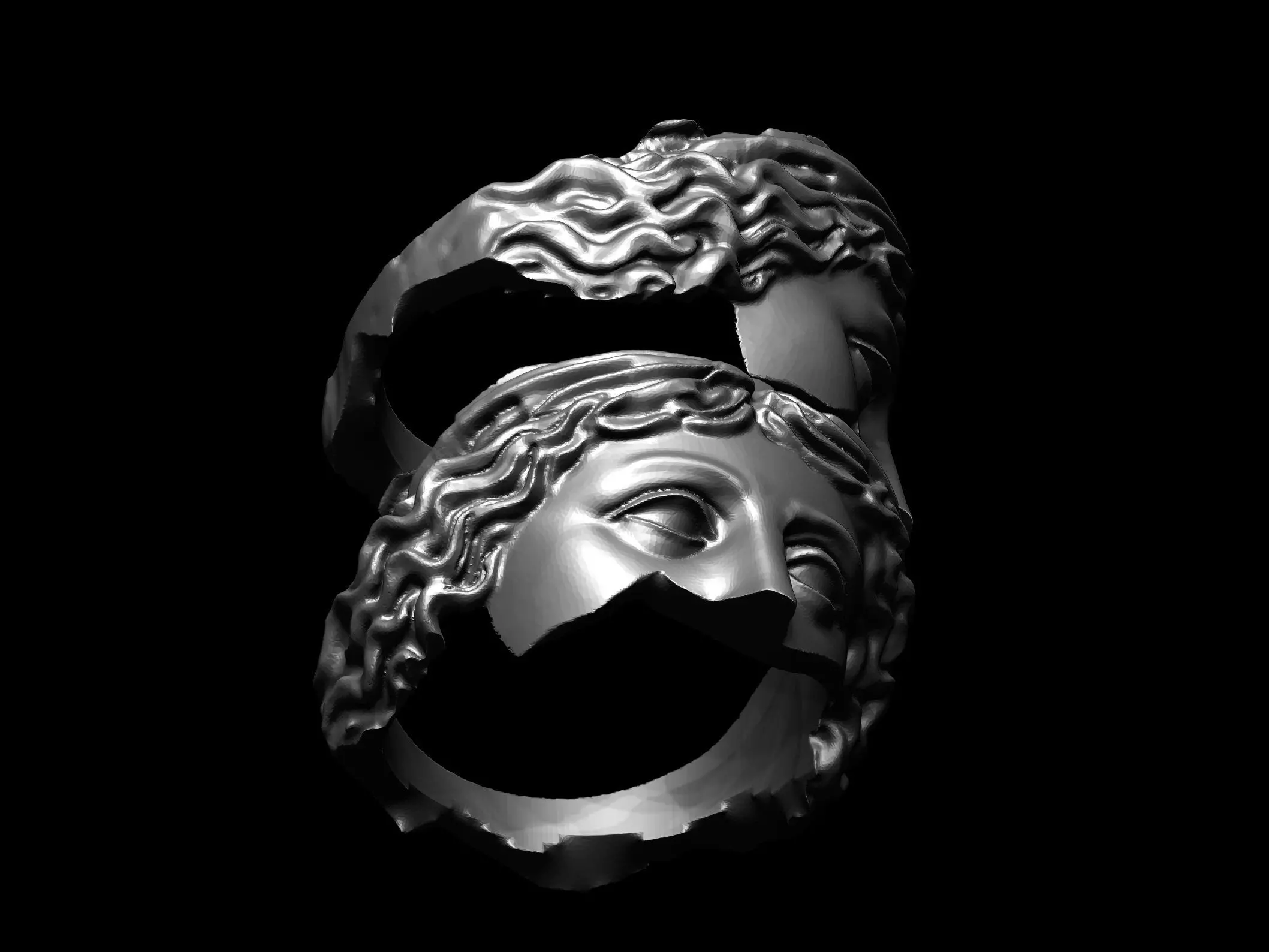 Aphrodite Ring 3D print model_0